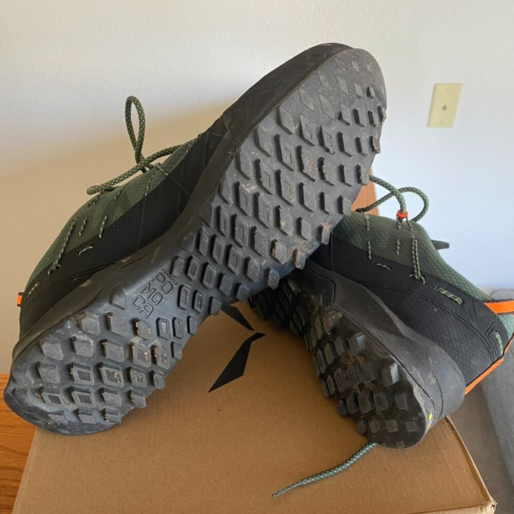 Salewa Wildfire 2 Hiking Shoes Green Black Approach Shoes Mens Size 12.5 - Picture 3 of 4